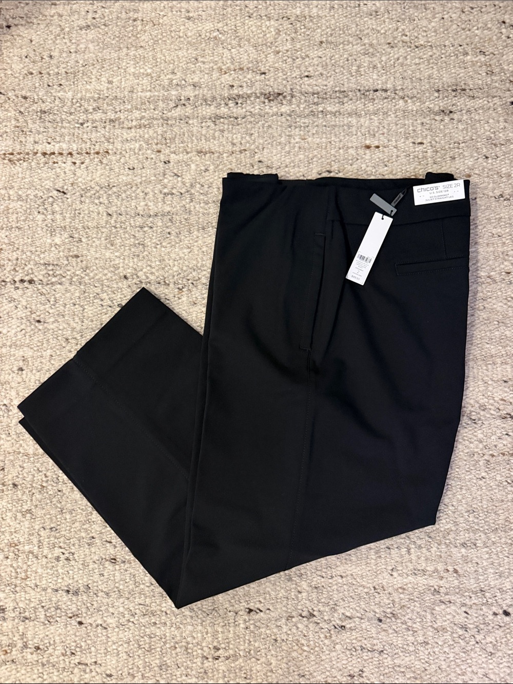 NWT Chico's Juliet So Slimming Straight Crop Pant - size 12R (Chicos 2R)